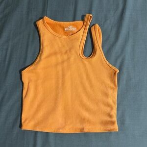 Hollister Women's Vibrant Orange Tank Top
